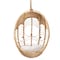 Baxton Studio Umika Modern Bohemian Natural Brown Rattan Hanging Chair 226-13119-ZORO - alternate 2
